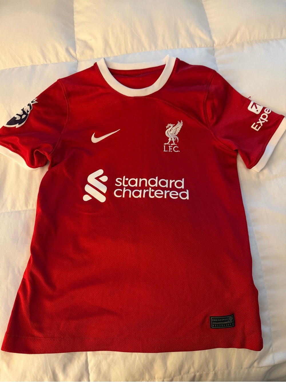 Nike Kids (YM) Red Liverpool FC Jersey-MacAllister #10